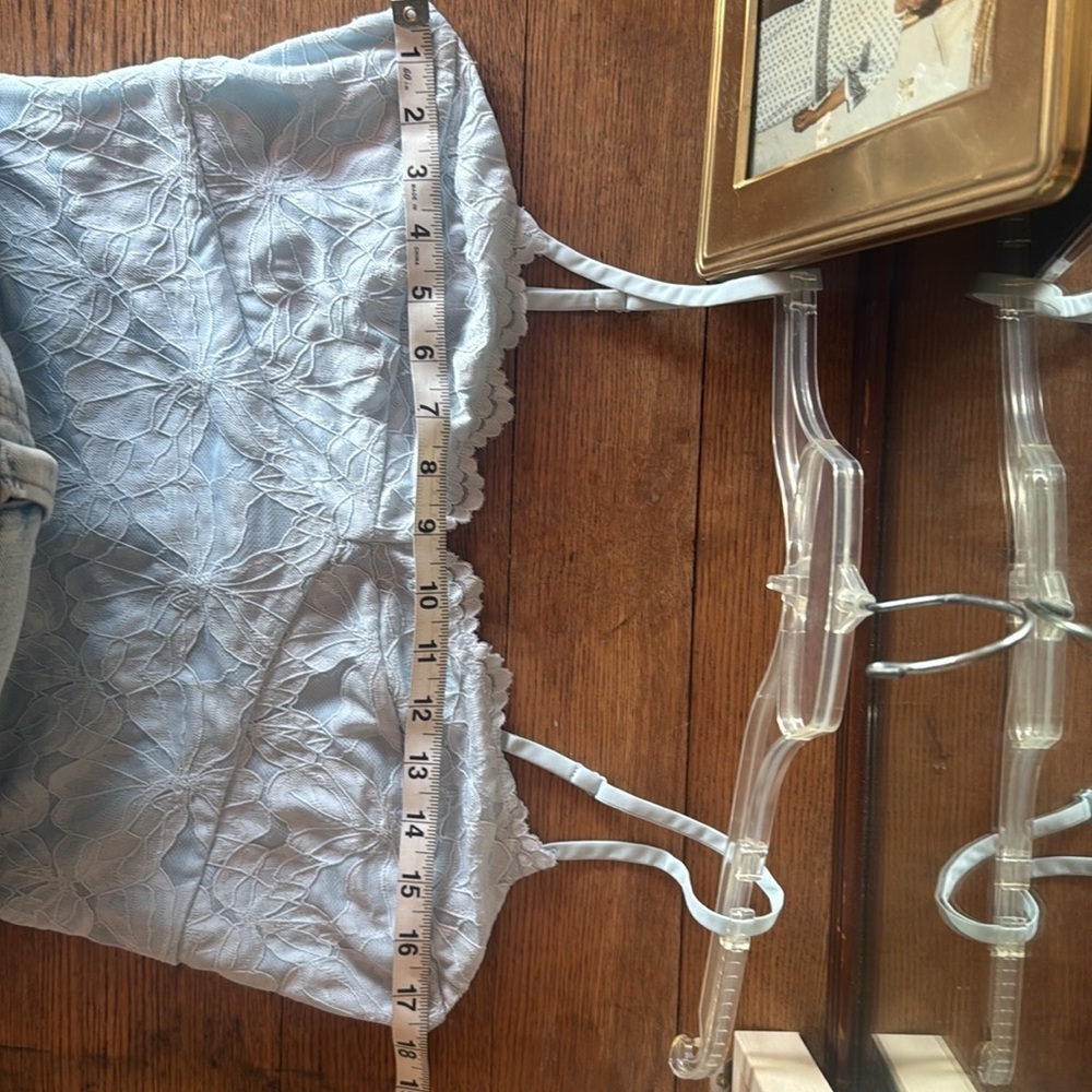 NWT MARE MARE x Anthropologie Blue Lace Mini Dress - Picture 8 of 8
